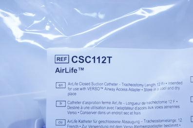 Vyaire CSC112T AirLife Closed Suction Cath. Tracheostomy Length 12Fr., 4 x 340mm